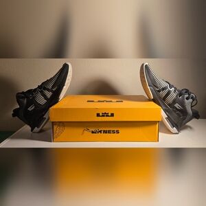 LeBron James Black and White Sneakers